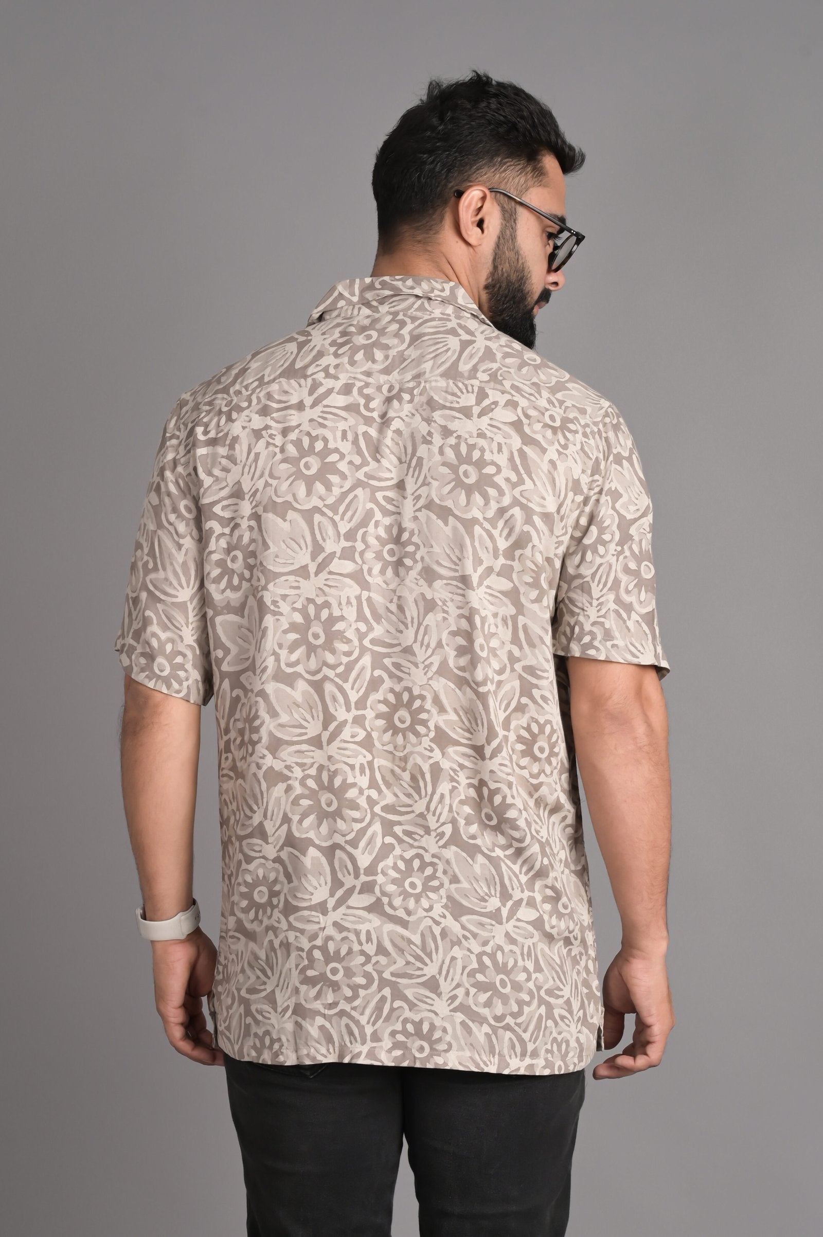 Block Craft- Lightweight Cotton Muslin Shirt for Men