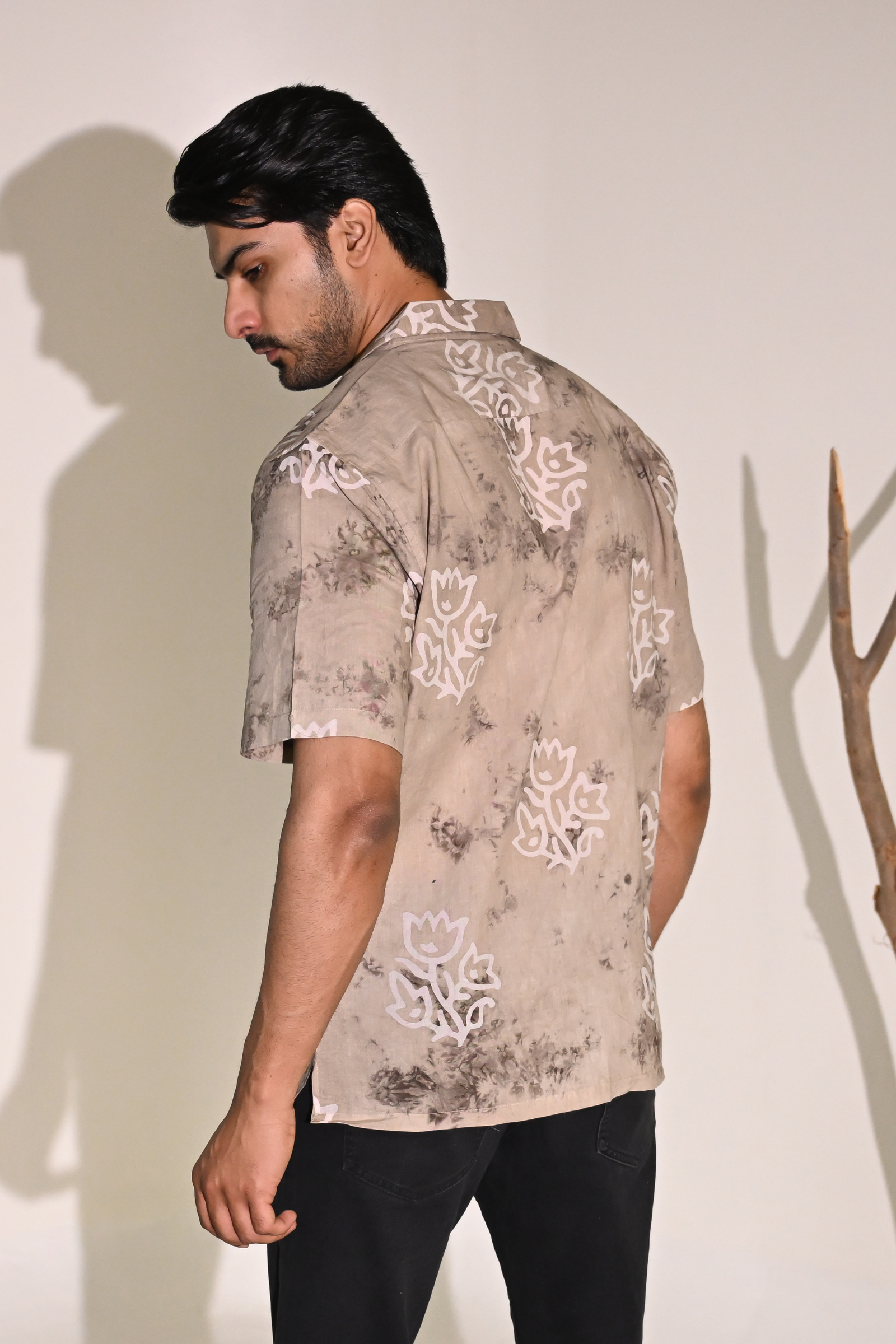 Batik Print Shirt in Organic Cotton 