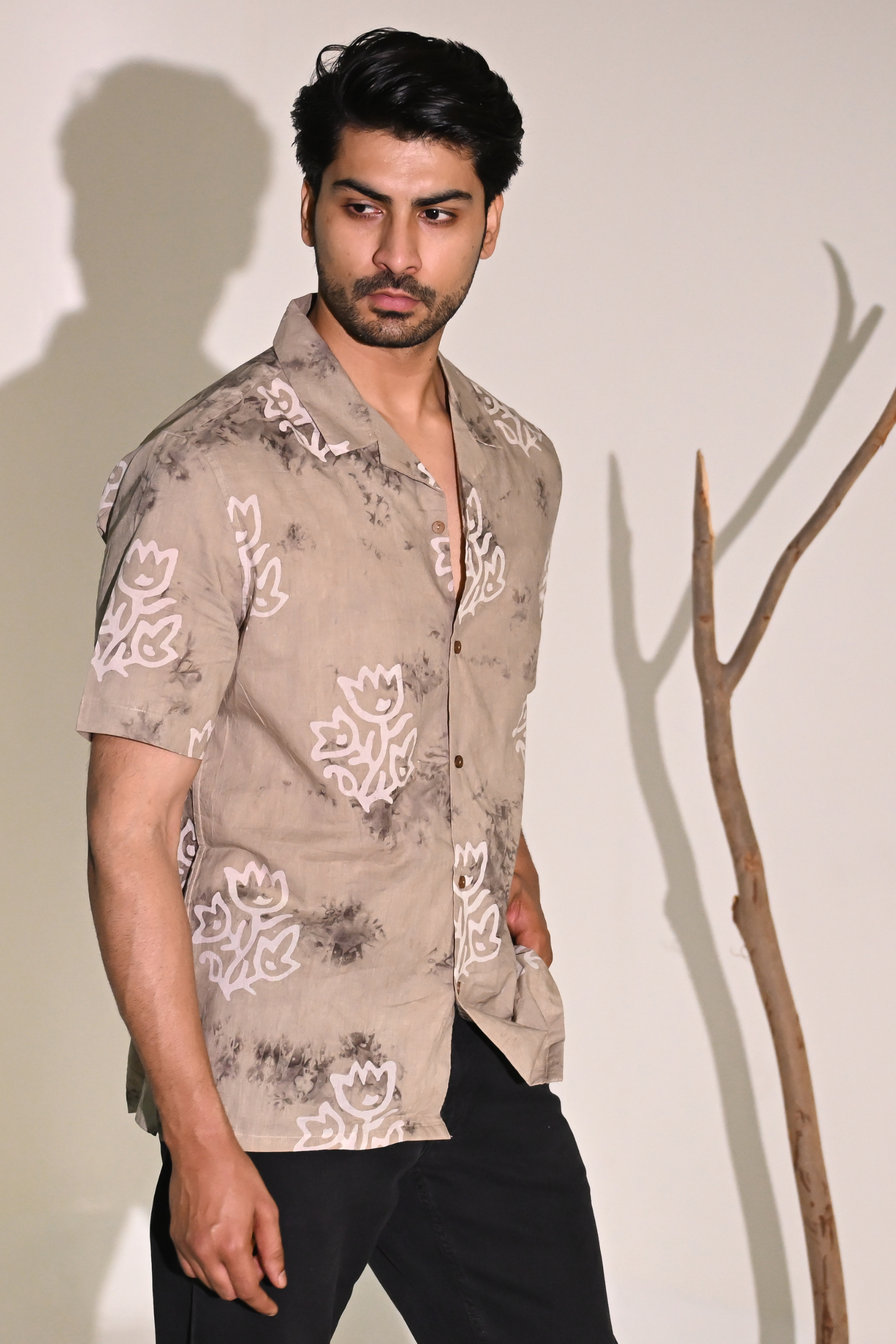 Batik Print Shirt in Organic Cotton 