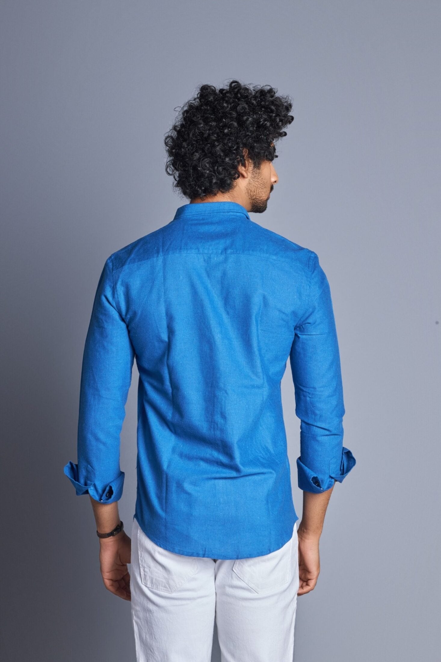 Parallel- Blue Striped Shirt for Men