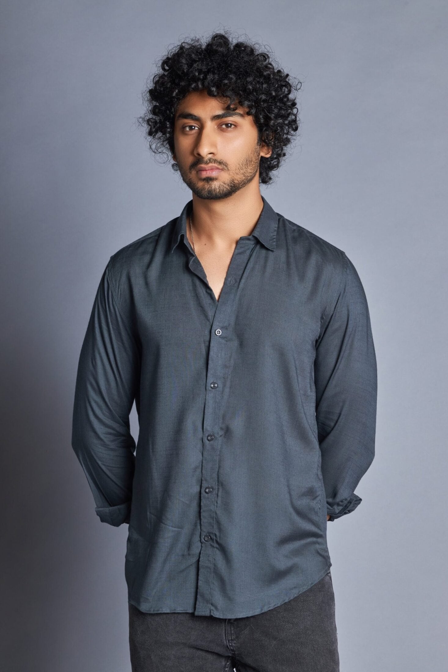 Stone- Grey Shirt for men